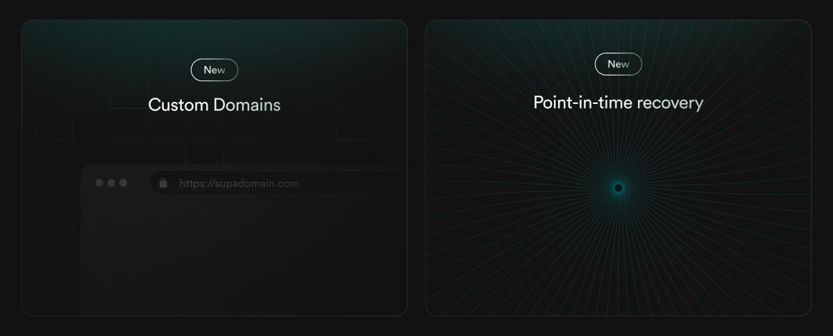Custom Domains and Point-in-Time Recovery